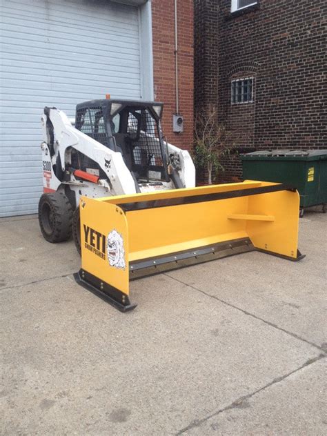 8 foot skid steer snow pusher|skid steer snow removal attachments.